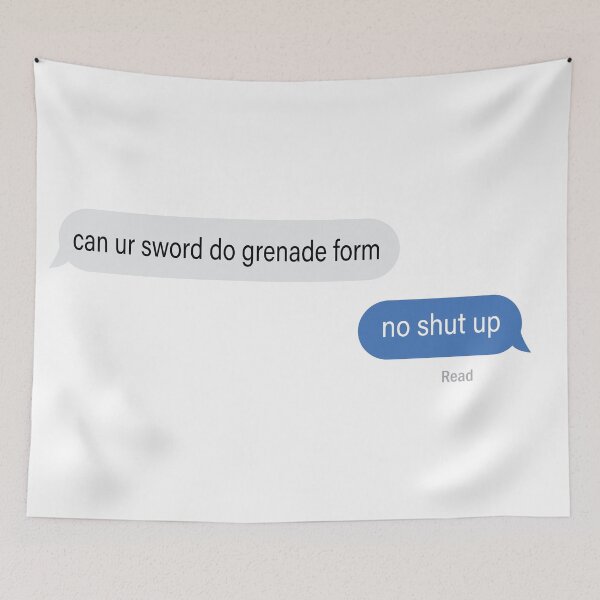 Item preview, Percy Jackson Grenade Sword Text Message designed and sold by cattolina.