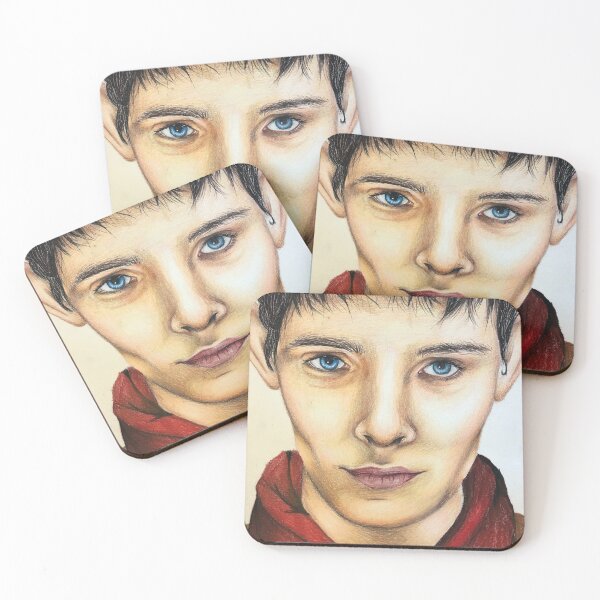 Item preview, Merlin( Colin Morgan) portrait designed and sold by m-gabrielle-art.