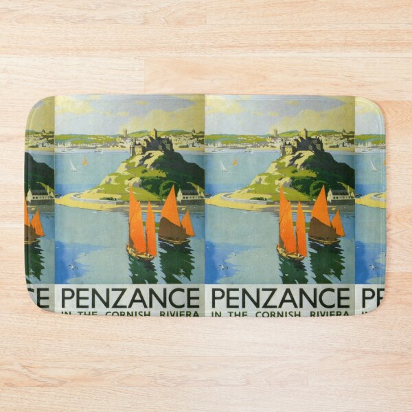 Item preview, Penzance vintage travel poster designed and sold by stickart-marek.