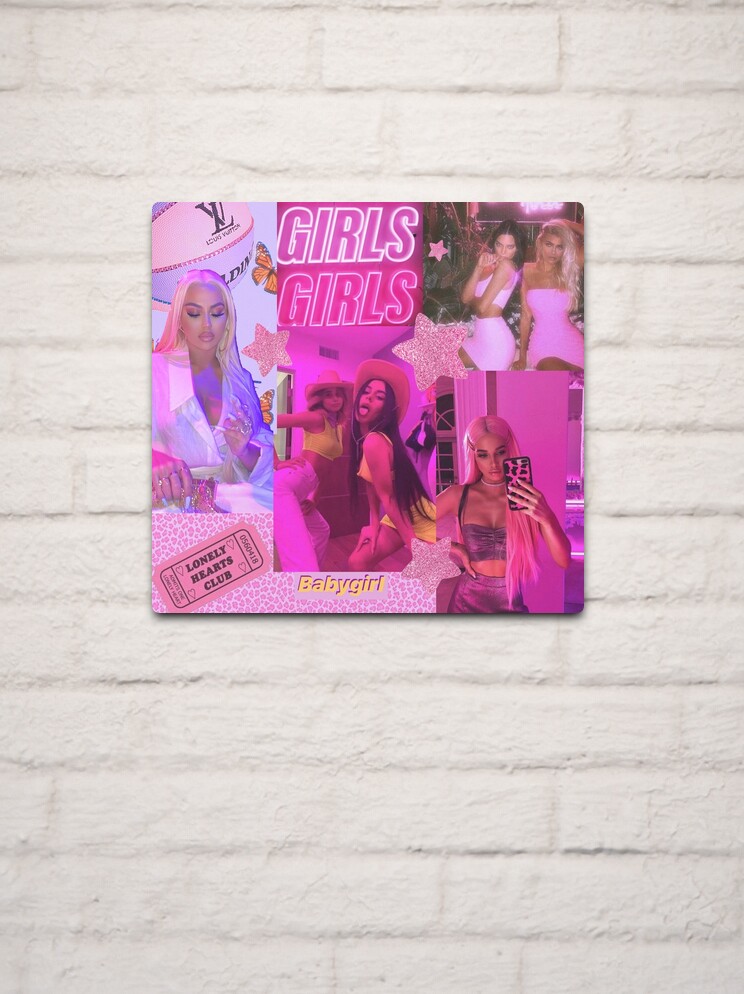 HOT PINK Girl Aesthetic Collage  Poster for Sale by reannyn