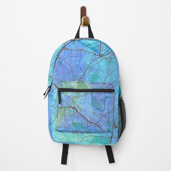 Item preview, Manchester England Street Map Blue Lagoon designed and sold by IvonDesign.