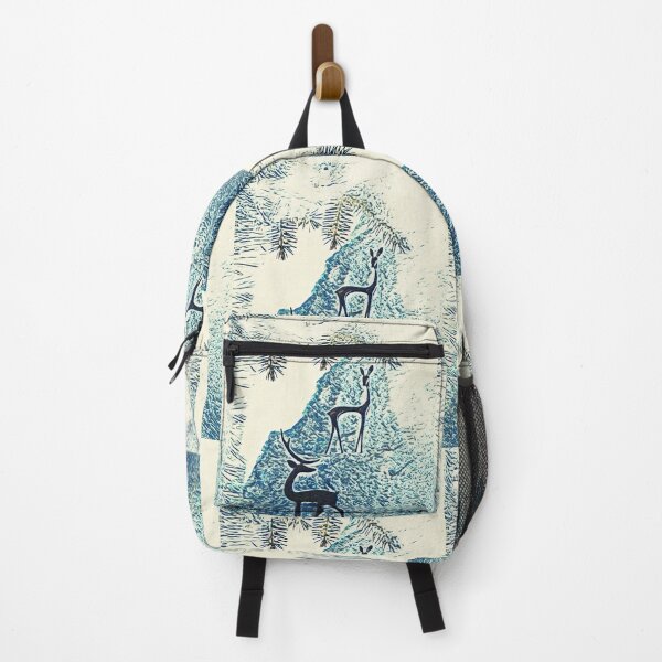 Item preview, A pair of beautiful deer in the winter mountains designed and sold by helenkaiy.