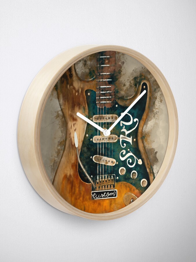 Stevie Ray Vaughan's Electric Guitar Clock