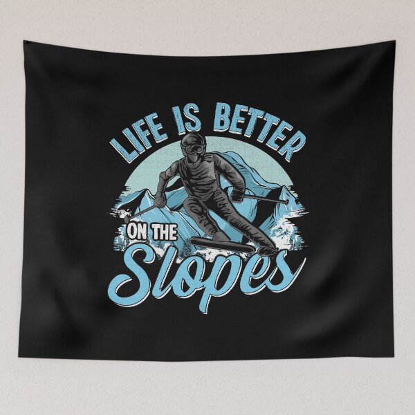 Item preview, Life Is Better On The Slopes Skiing & Snowboarding designed and sold by perfectpresents.