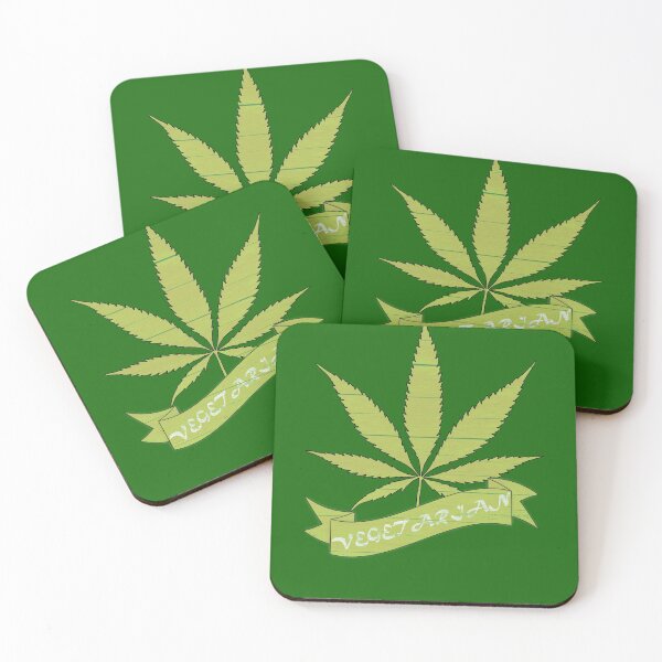Artikelvorschau, Vegetarier Cannabis Hanfblatt vegetarisch Geschenk entworfen und verkauft von DerNerd.