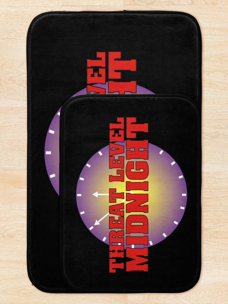 Alternate view of Threat level Midnight Bath Mat