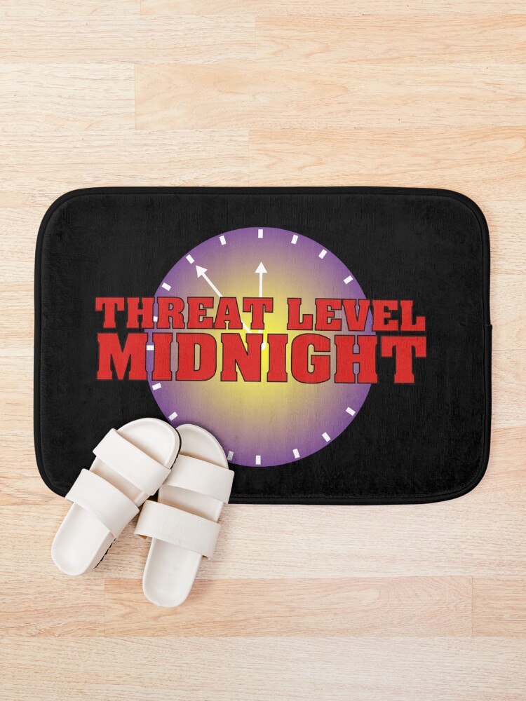 Alternate view of Threat level Midnight Bath Mat