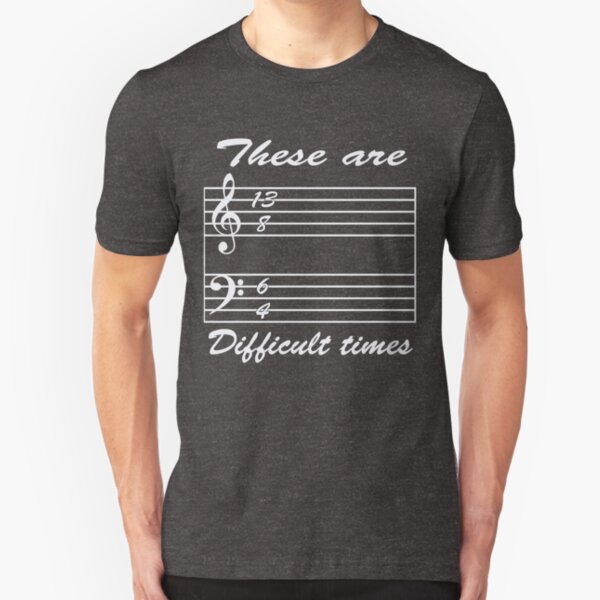 13 8 6 4 these are difficult times Slim Fit T-Shirt