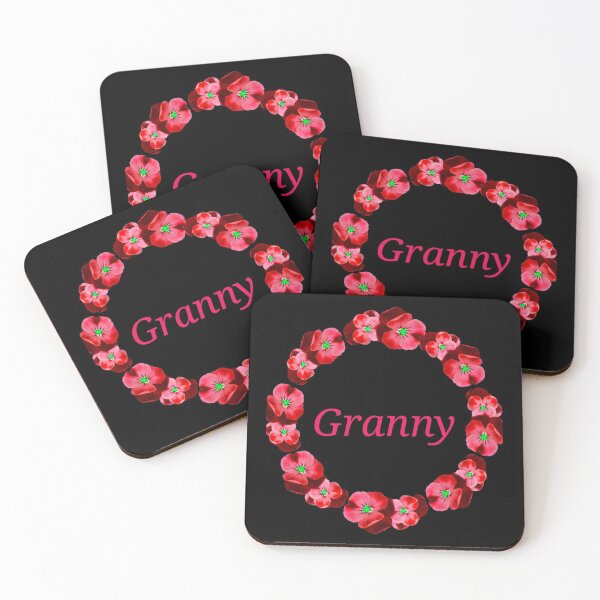 Item preview, Granny red pansy  designed and sold by OllieandQuinn.