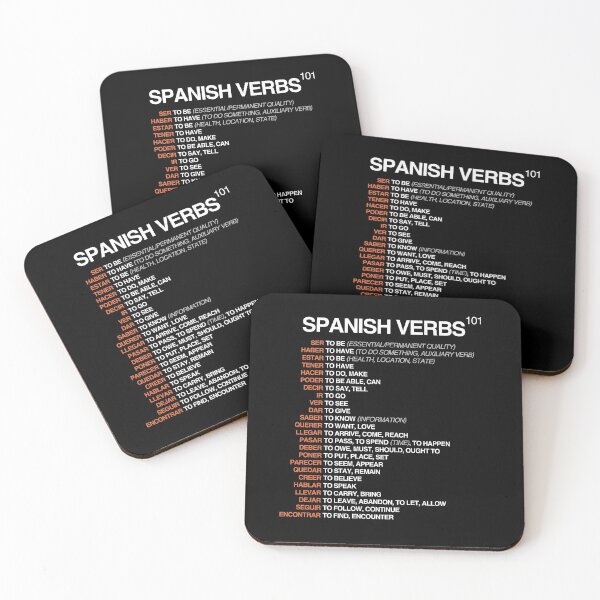 Item preview, Spanish Verbs 101 - Spanish Language Cheatsheet designed and sold by HiddenVerb.