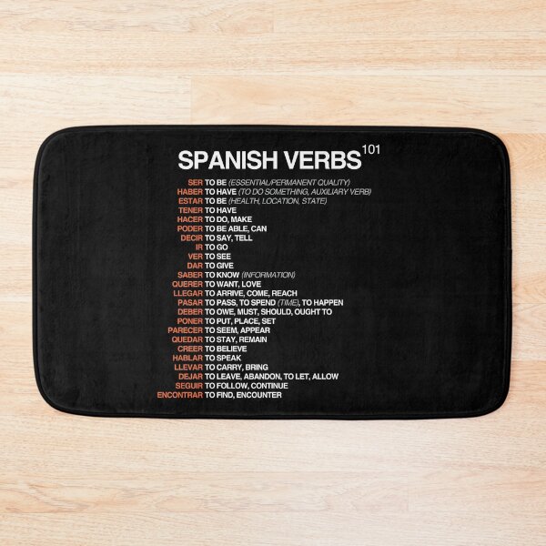 Item preview, Spanish Verbs 101 - Spanish Language Cheatsheet designed and sold by HiddenVerb.