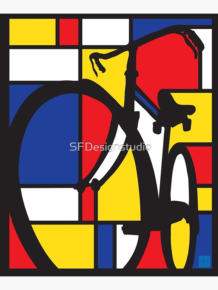 Mondrian Bicycle art by SFDesignstudio