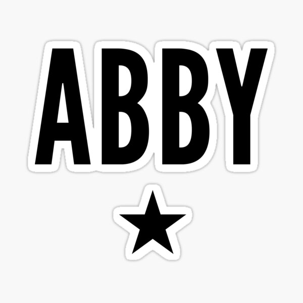 Abby is a Star Sticker