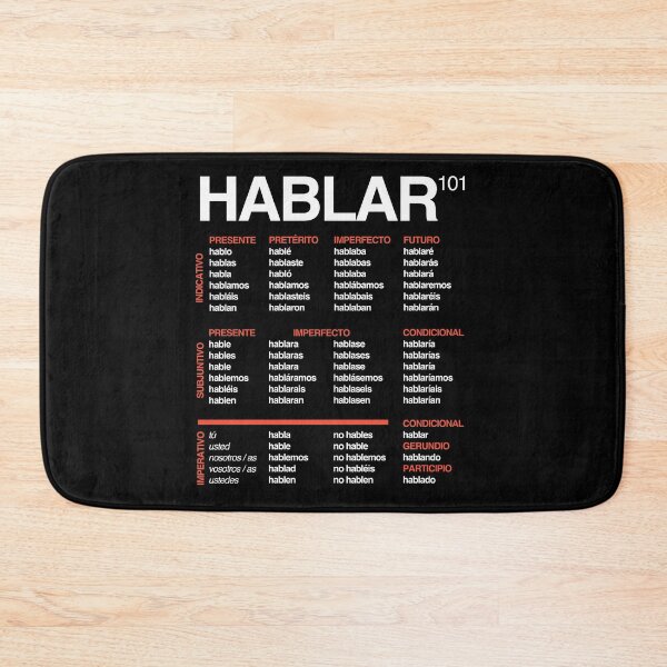 Item preview, Spanish HABLAR Verb Declension - Spanish Language Cheatsheet designed and sold by HiddenVerb.