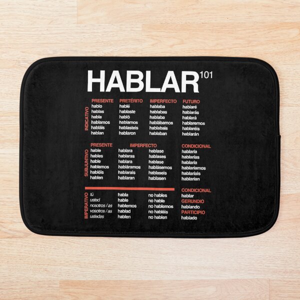 Item preview, Spanish HABLAR Verb Declension - Spanish Language Cheatsheet designed and sold by HiddenVerb.