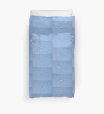 Yellow R44 Helicopter Duvet Cover