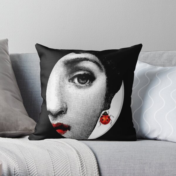 Lina Cavalieri ladybug Throw Pillow