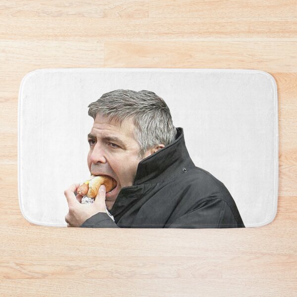 Item preview, George Clooney eating a hotdog designed and sold by ILove-Photos.