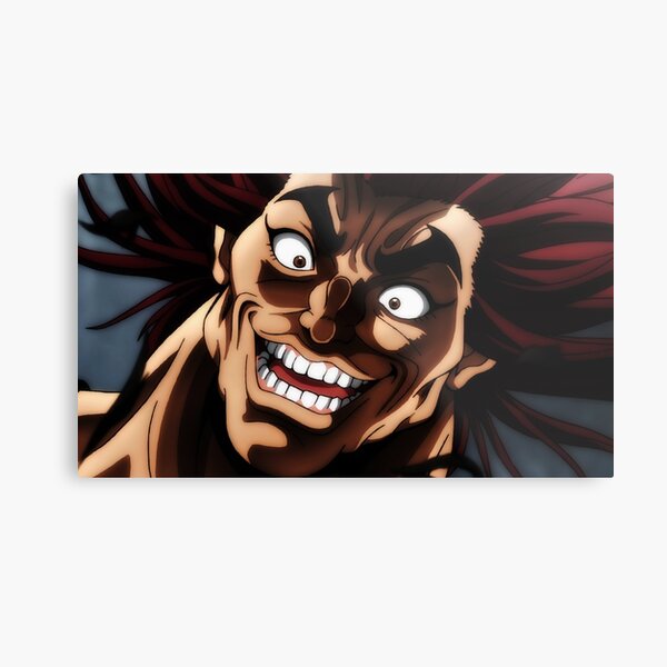 Yujiro Hanma Baki Anime Smile Metal Print