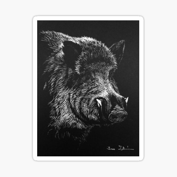Wild boar Sticker