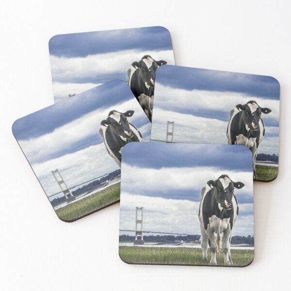 Item preview, Friesian Cow in a field near the Severn Estuary designed and sold by LJPhotographyuk.