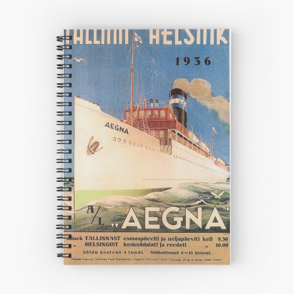 Artikelvorschau, Talinn Helsinki vintage travel poster entworfen und verkauft von stickart-marek.