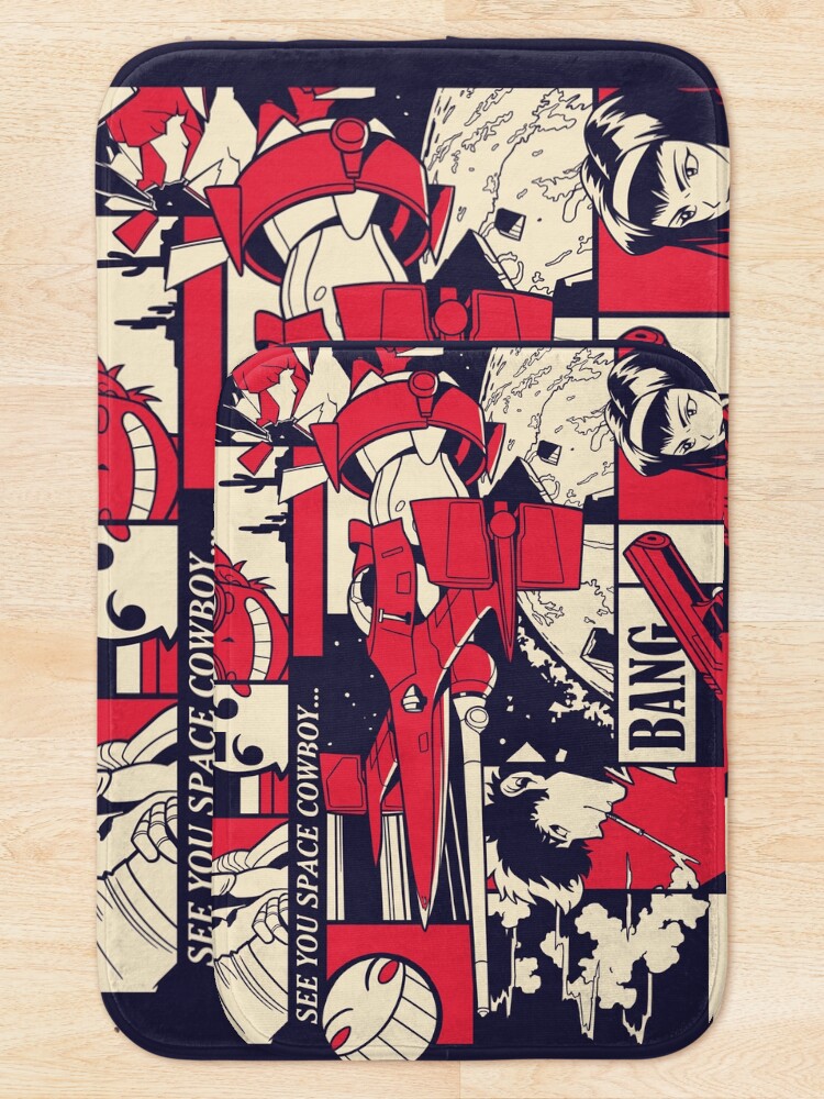 Alternate view of Bebop Pattern Bath Mat