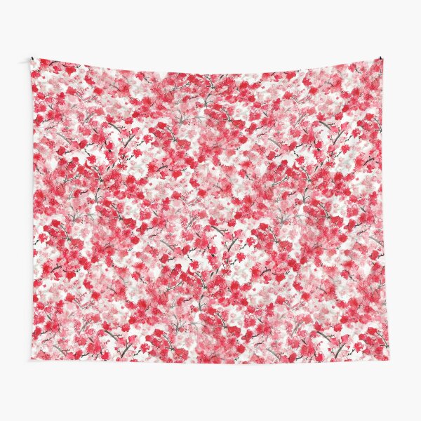 Disover Cherry Blossoms Tapestry