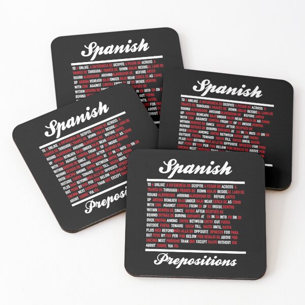 Item preview, Spanish Prepositions - Spanish Language Cheatsheet designed and sold by HiddenVerb.