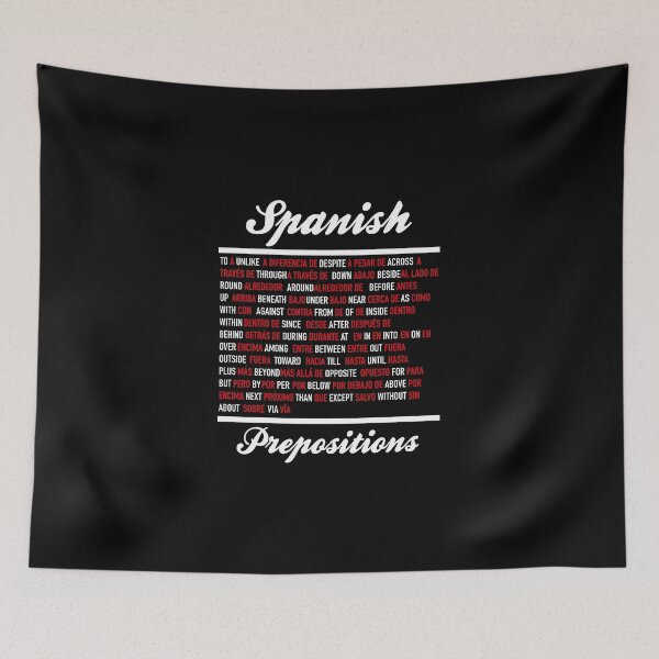Item preview, Spanish Prepositions - Spanish Language Cheatsheet designed and sold by HiddenVerb.