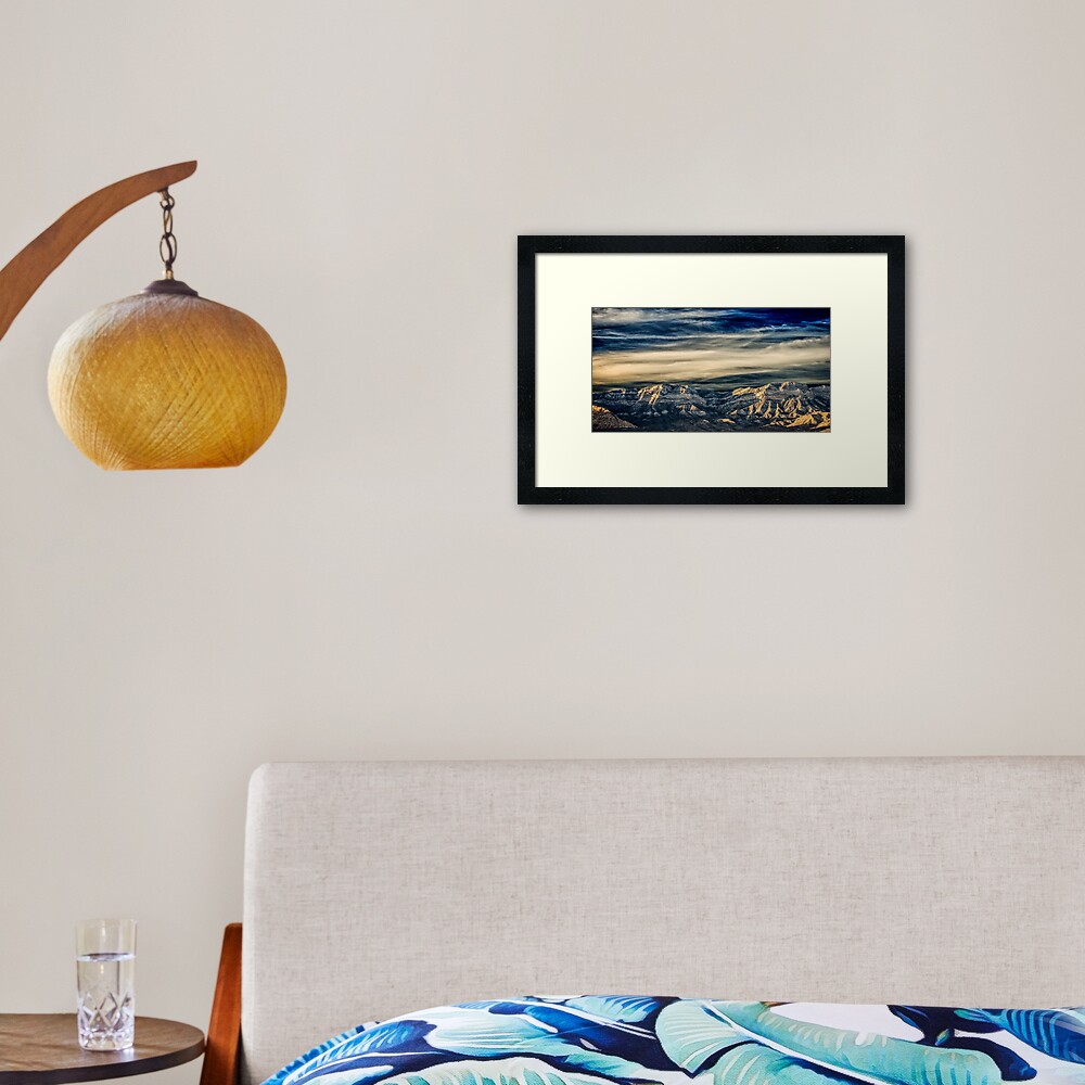 Fly Away With Me - Nevada Sunset Framed Art Print