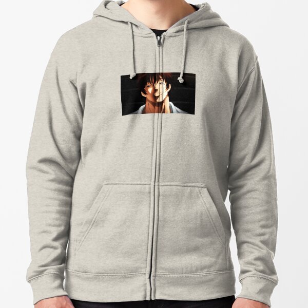 Hanma Baki Anime Serious Look Zipped Hoodie