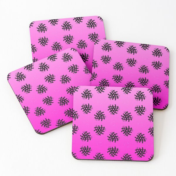 Item preview, Small elegant black motif on gradient pink background  designed and sold by PetaJaneHome.