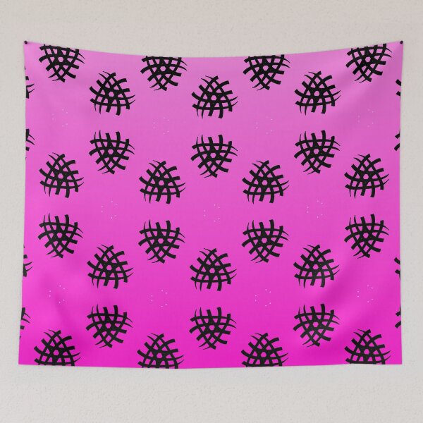 Item preview, Small elegant black motif on gradient pink background  designed and sold by PetaJaneHome.