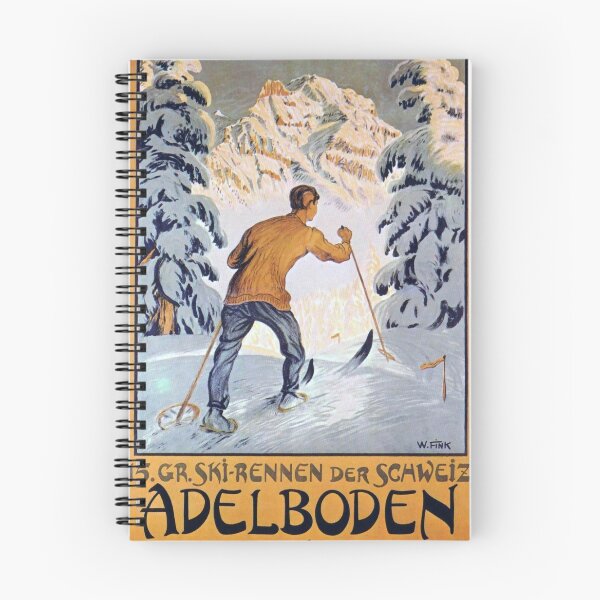 Artikelvorschau, Adelboden vintage travel poster entworfen und verkauft von stickart-marek.
