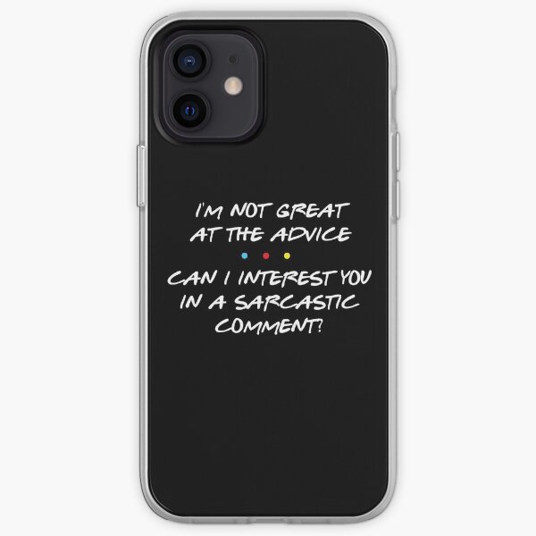 Comentario sarcástico- Chandler Bing Funda blanda para iPhone