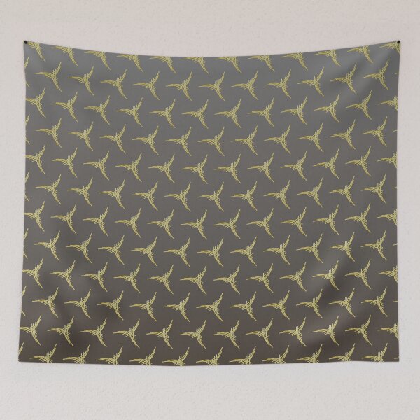 Item preview, Gold triangle pattern on cool gradient taupe designed and sold by PetaJaneHome.