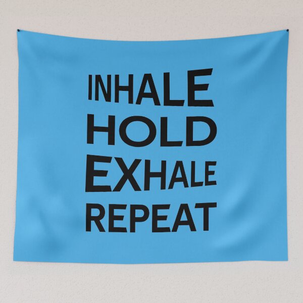 Item preview, Inhale Hold Exhale Repeat designed and sold by CatArtStore.