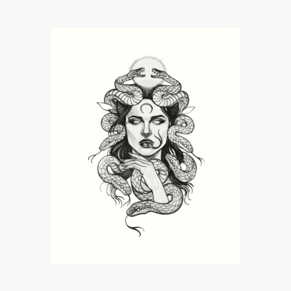 Medusa Kunstwerk Kunstdruck