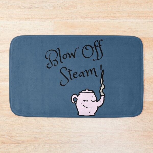 Item preview, Blow Off Steam on Orchid Blue Background designed and sold by Amalzaki.
