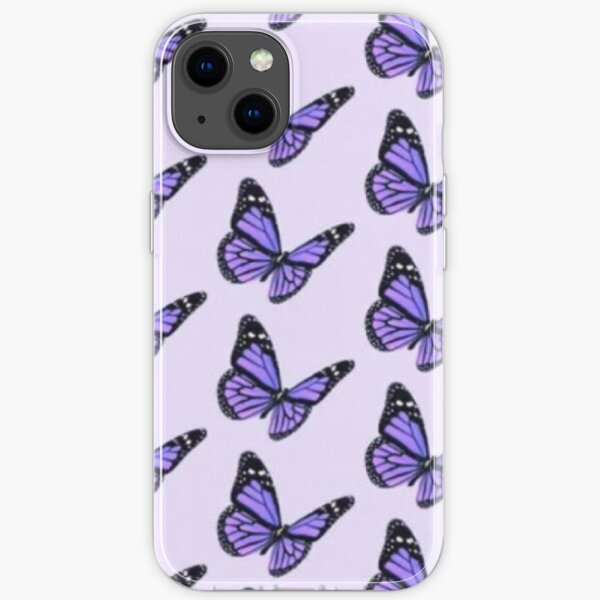 Lilac butterfly iPhone Soft Case