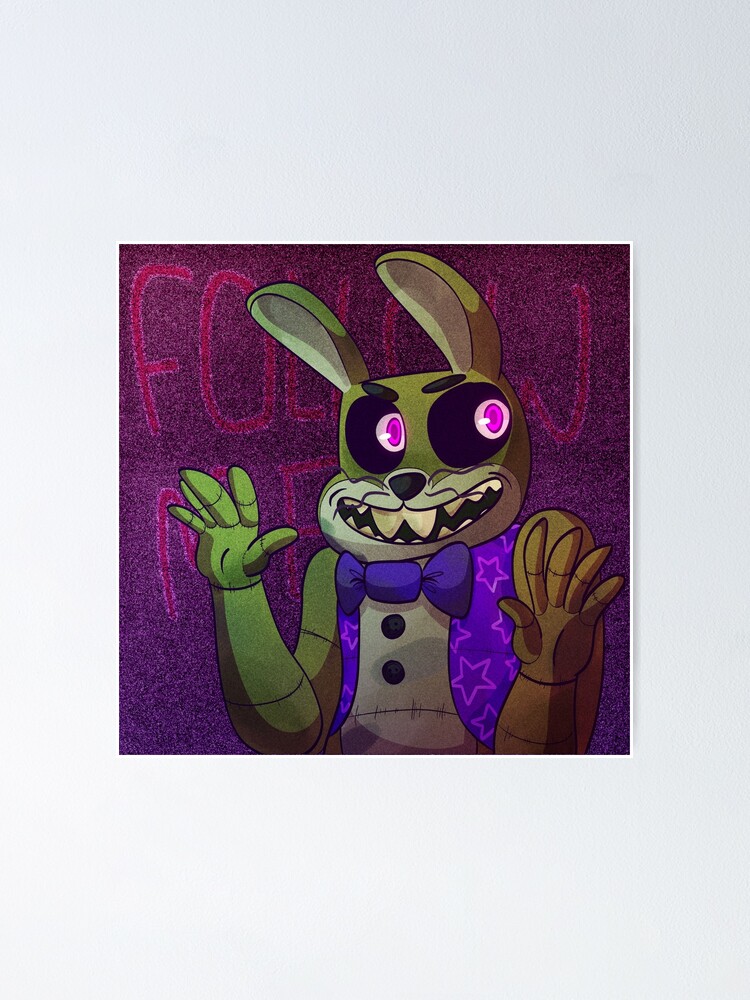 FNAF - Glitch trap  Poster for Sale by skeleton-draws