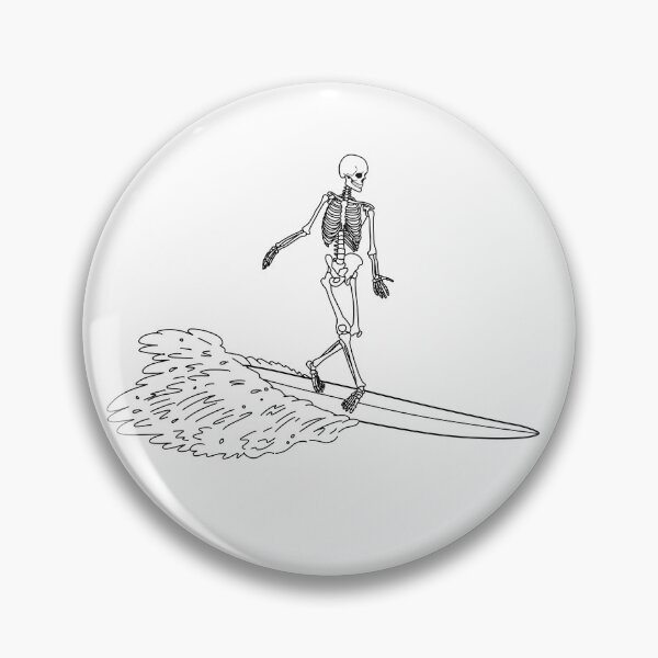 Item preview, Surfing skeleton designed and sold by kayla-p-art.