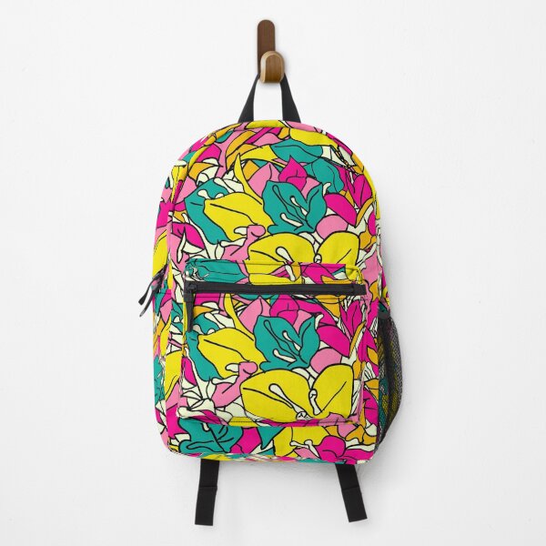 Item preview, Botanical vibrant sharp colors pattern design 2020 designed and sold by EarthyPlanty.
