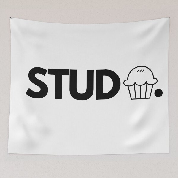 Item preview, Stud Muffin - White Background  designed and sold by Easy Breezy.