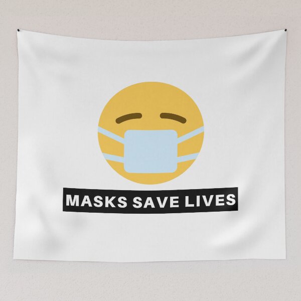 Item preview, Masks Save Lives - Blue designed and sold by fbym.