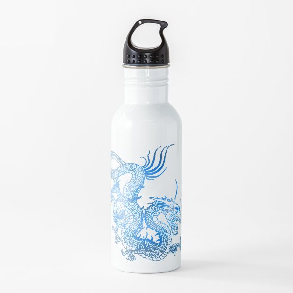 Blue Chinese Dragon Water Bottle