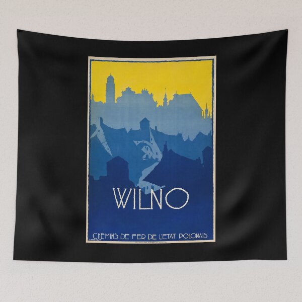 Item preview, Wilno vintage travel poster designed and sold by stickart-marek.