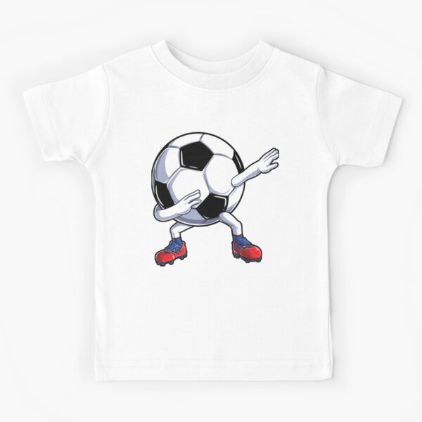 Vista previa del artículo con la obra «Dabbing Soccer Ball Shirt para hombres, mujeres, niños, niñas, amantes del fútbol, regalo», diseñado y vendido por LiqueGifts.