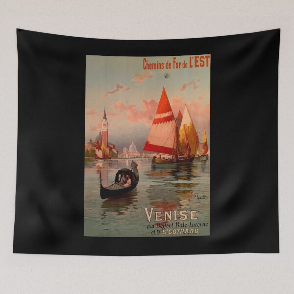 Item preview, EST Venise vintage travel poster designed and sold by stickart-marek.